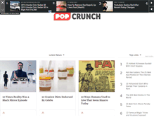 Tablet Screenshot of popcrunch.com